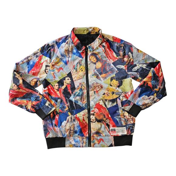 RARE ART MONA LISA Isaac Pelayo face Tango Hotel Jacket Reversable Sz L - Picture 1 of 7